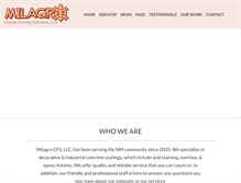 Tablet Screenshot of milagroflooring.com